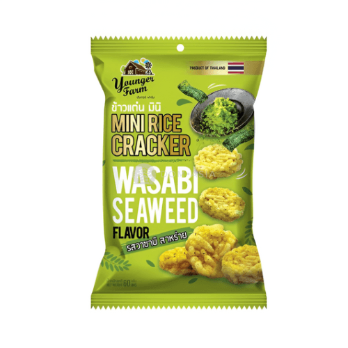 Wafle Ryżowe o smaku Wasabi i Wodorostów YOUNGER FARM 60g