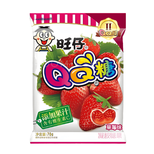 Żelki o smaku truskawkowym WANT WANT 70g