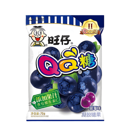Żelki o smaku Jagodowym WANT WANT 70g