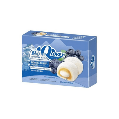 Mochi z podwójnym nadzieniem kremowym o smaku borówki TAIWAN DESSERT 180g