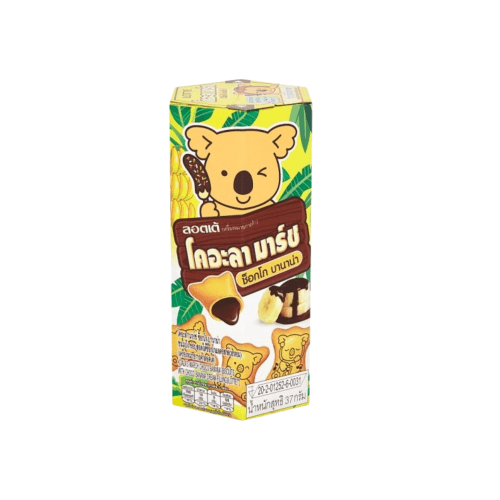Ciastka Koala's March z nadzieniem czekoladowo-bananowym LOTTE 37g