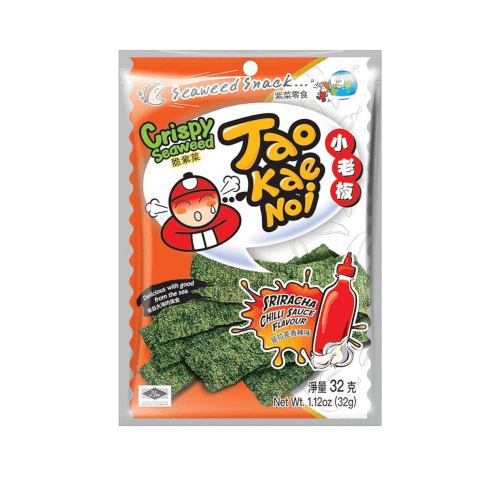 Snack z wodorostów o smaku sriracha sosu TAOKAENOI 32g
