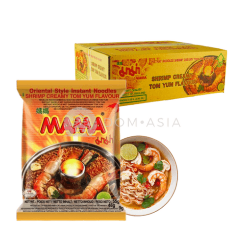 Zupka Błyskawiczna o smaku Kremowych Krewetek Tom Yum MAMA 55g