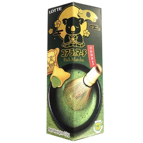 Ciasteczka Koala's March z nadzieniem matcha o intensywnym smaku LOTTE 33g