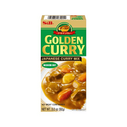 Japońskie Golden Curry Średnio Ostre S&B 92g