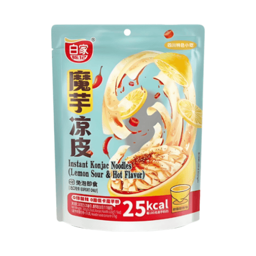 Makaron konjac instant o smaku kwaśno-pikantnym BAIJIA 265g