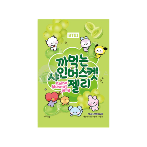 Żelki o smaku winogronowym BT21 76g
