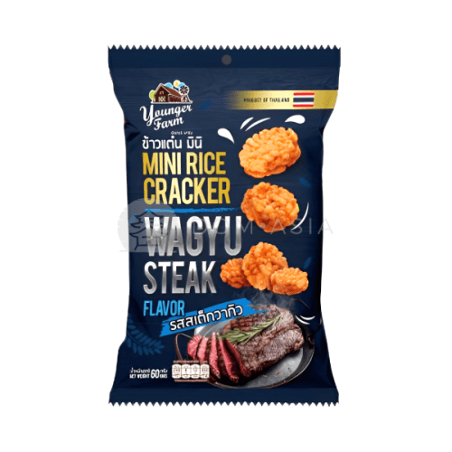 Wafle Ryżowe o smaku Waguy Steak YOUNGER FARM 60g