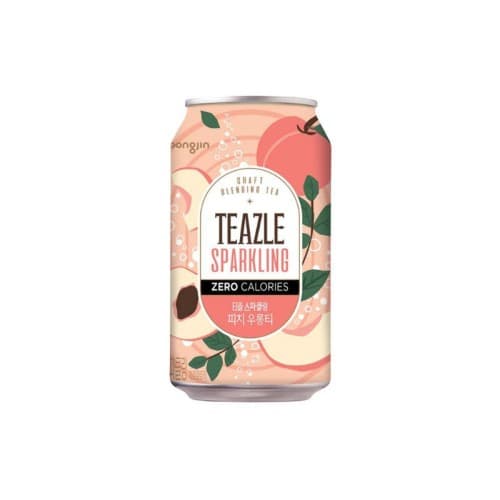 Napój gazowany o smaku brzoskwini  TEAZLE 340 ml