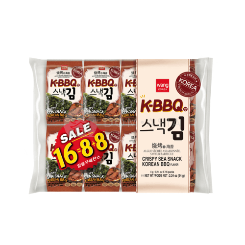 Snack z wodorostów o smaku BBQ WANG 4g x 16szt/ op