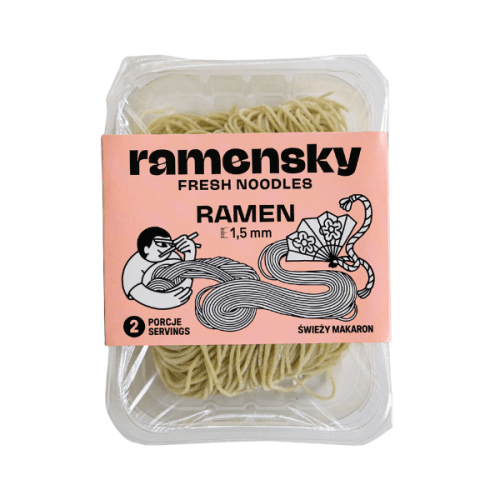 Świeży makaron ramen 1,5 mm Ramensky 270g