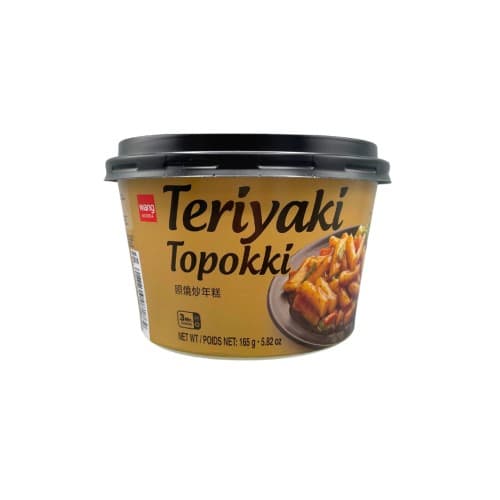 Kluski ryżowe yopokki o smaku teriyaki w misce WANG 165g