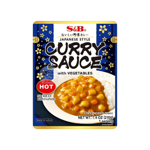Japońskie curry z warzywami ostre S&B 205ml