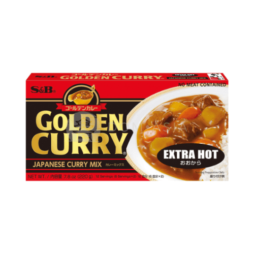 Japońskie Golden Curry extra ostre S&B 220g