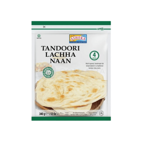Chleb naan wielowarstwowy pieczony w piecu tandoori ASHOKA 340g