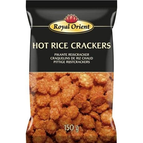 Krakersy ryżowe o smaku ostrym ROYAL ORIENT 150g
