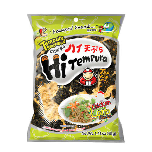 Wodorosty z tempurą o smaku chicken larb TAOKAENOI 40g