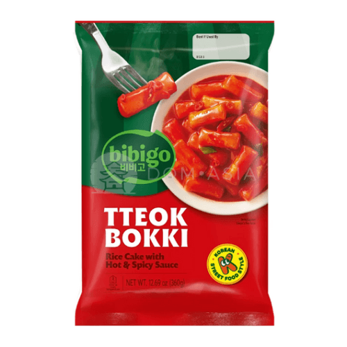 Kluski ryżowe tteokbokki z sosem pikantnym BIBIGO 360g