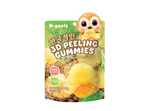 Żelki o smaku ananasa 3D K-PEELZ 75g