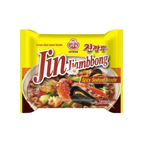 Zupa błyskawiczna Jin o pikantnym smaku owoców morza "Jjambong" OTTOGI 130g