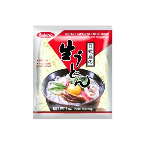 Świeży japoński makaron udon instant SUKINA 200g
