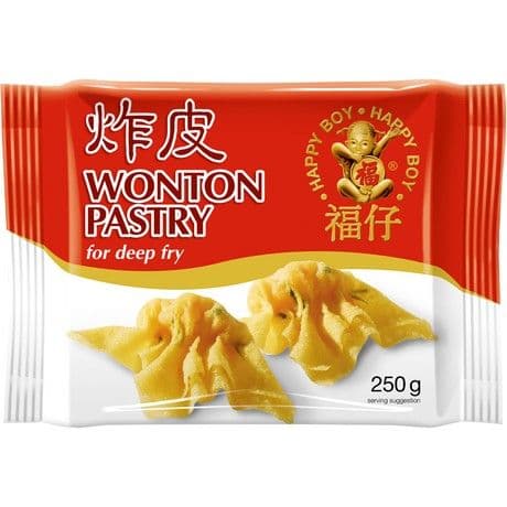 Ciasto wonton do smażenia na głębokim tłuszczu HAPPY BOY 250g