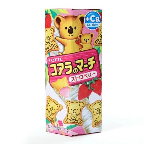 Ciasteczka truskawkowe Koala's March LOTTE 37g