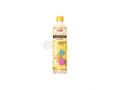 Napój gazowany Kombucha o smaku ananasa i brzoskwini OKF 500ml