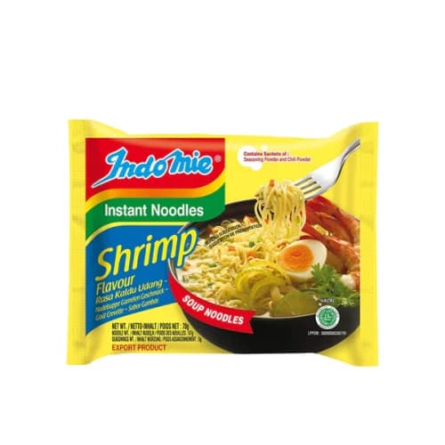 Zupka błyskawiczna o smaku Krewetkowym INDOMIE 70g